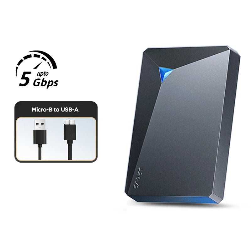 Portable External Hard Drive 1TB-5TB HDD for PC Mac