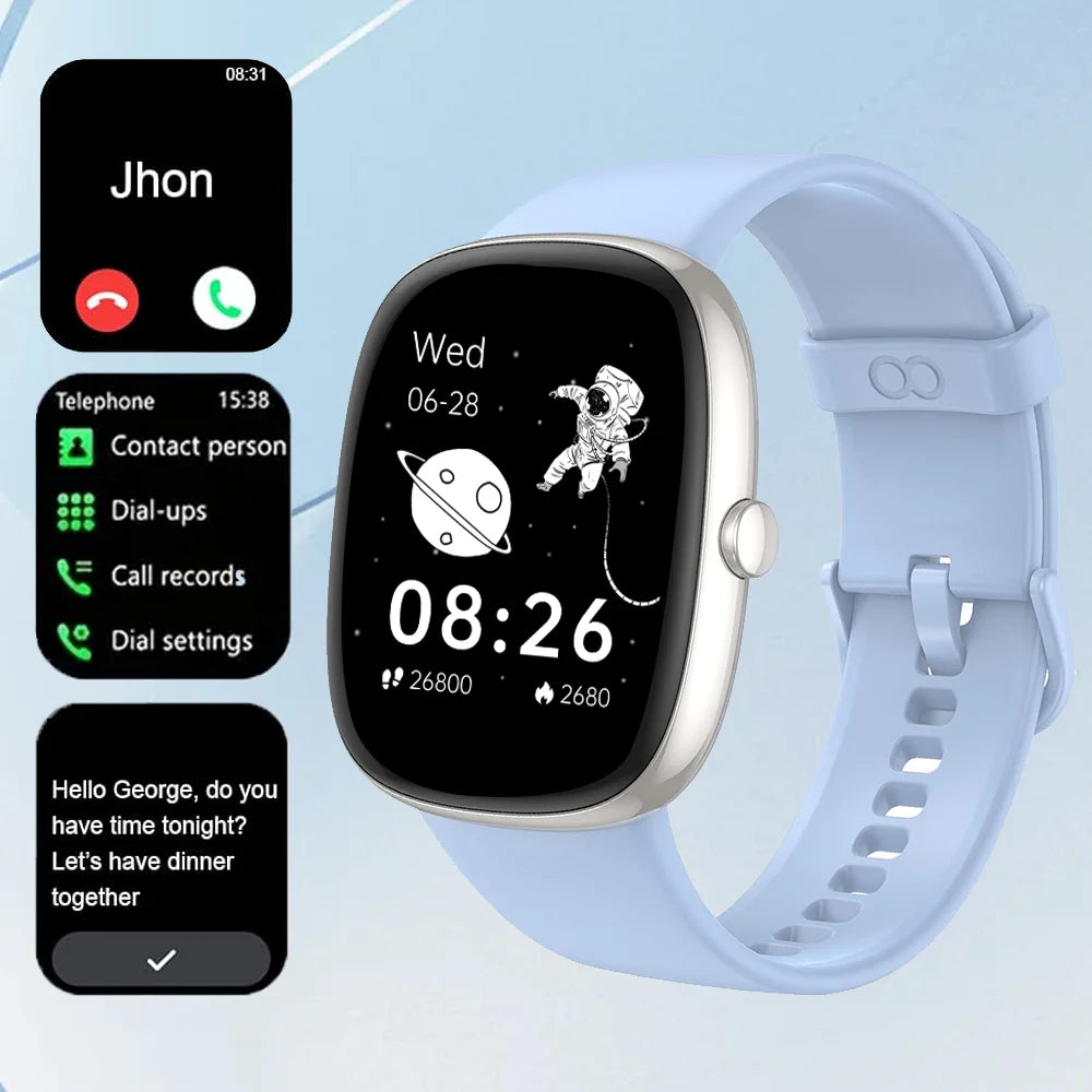 Smart Watches for Men Women Sleep Tracking 46mm 1.3oz Counter