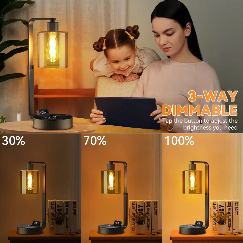 Dimmable LED Table Lamp Touch Night Light Rechargeable