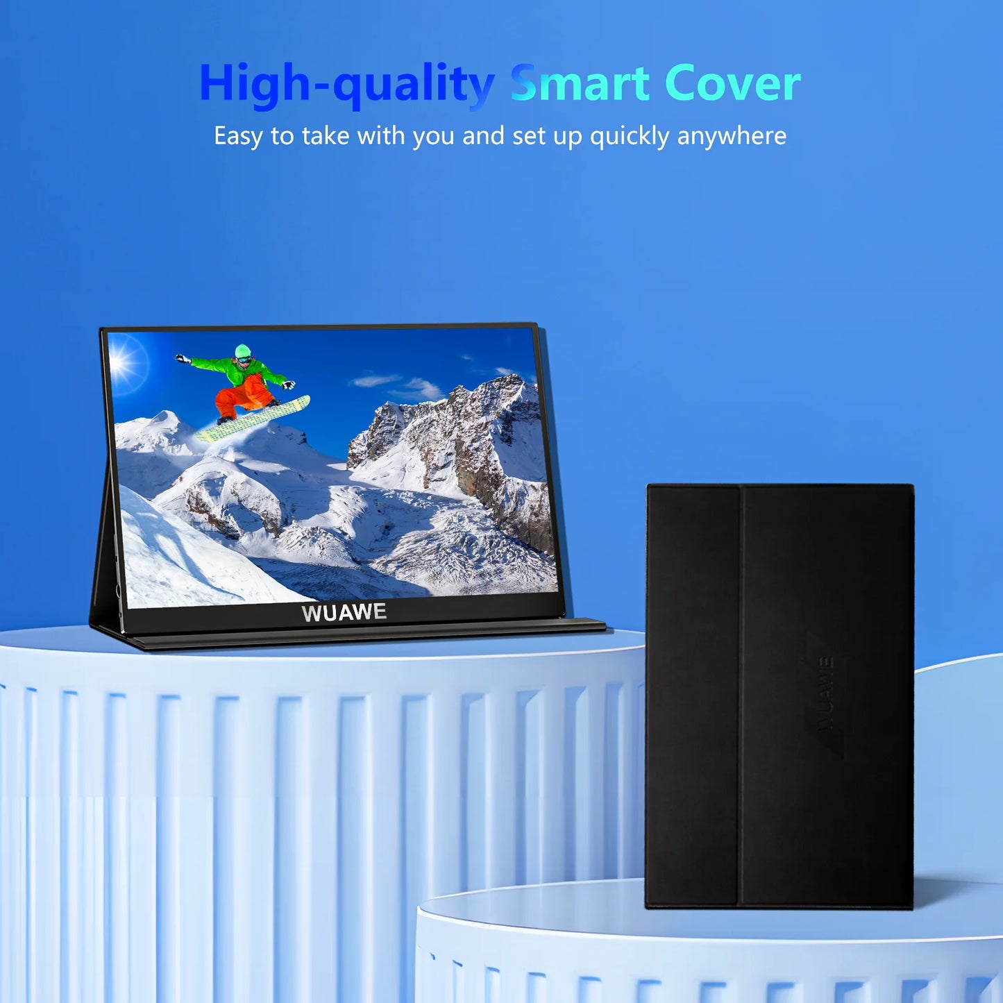 15.6" Portable Monitor, 1080P USB C HDMI Travel Screen