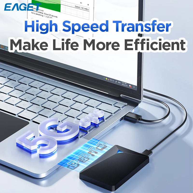 Portable External Hard Drive 1TB-5TB HDD for PC Mac