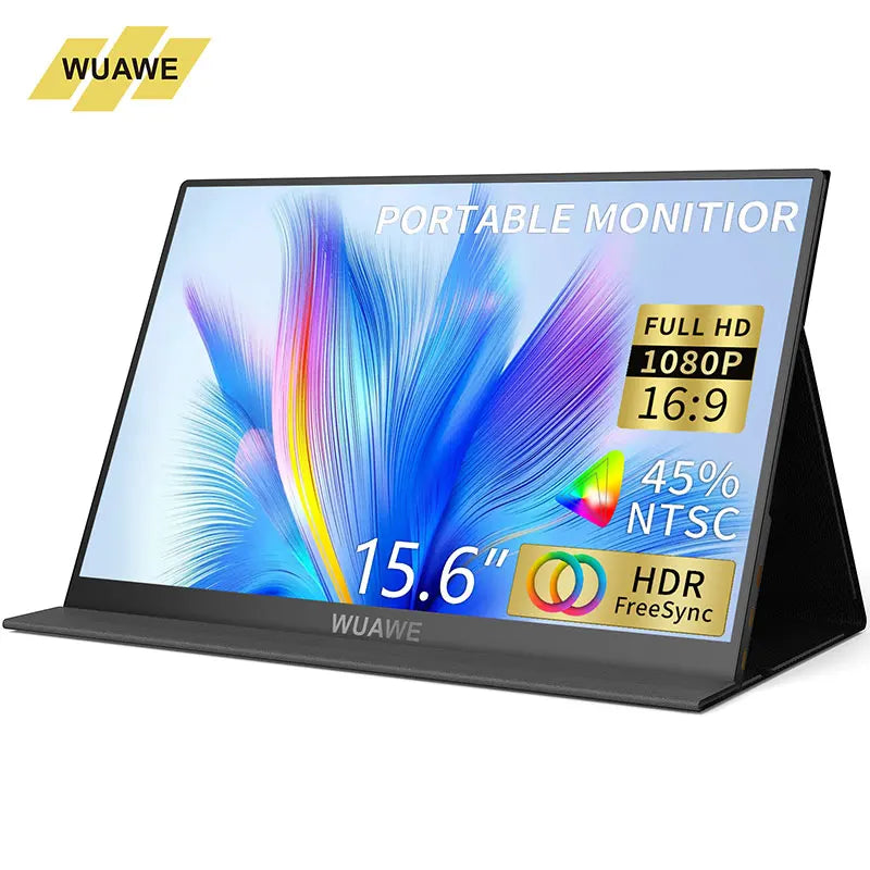 15.6" Portable Monitor, 1080P USB C HDMI Travel Screen