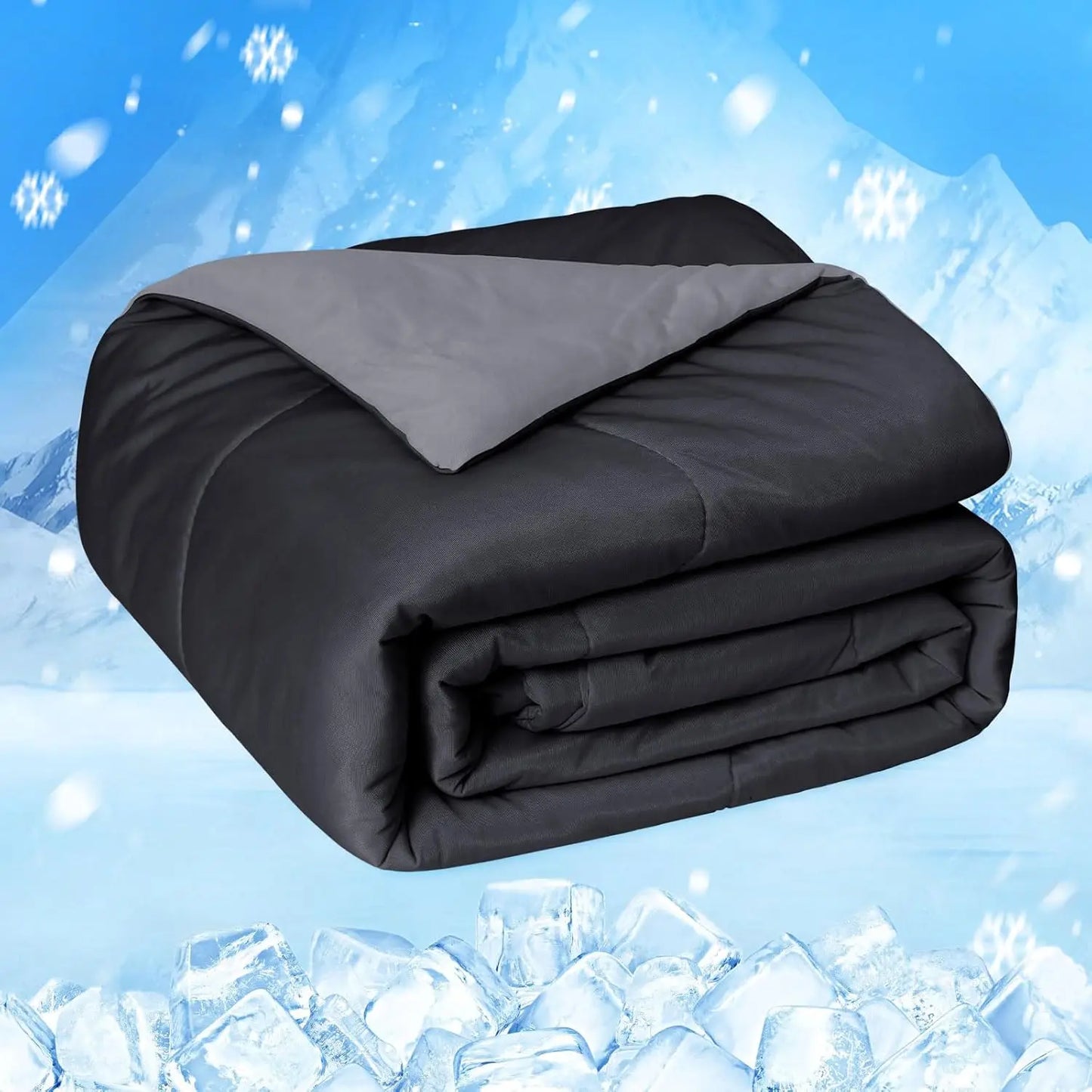 One Cool Comforter Double-Sided Cold Technology Fabric Cool Blanket for Night Sweats