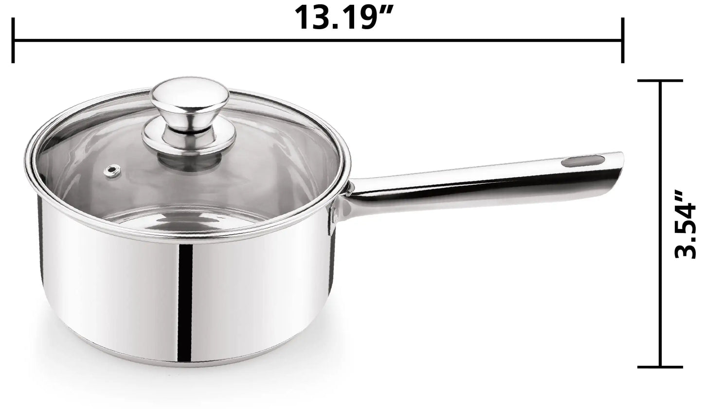 10-Piece Nonstick Stainless Steel Cookware Set for Home Chefs