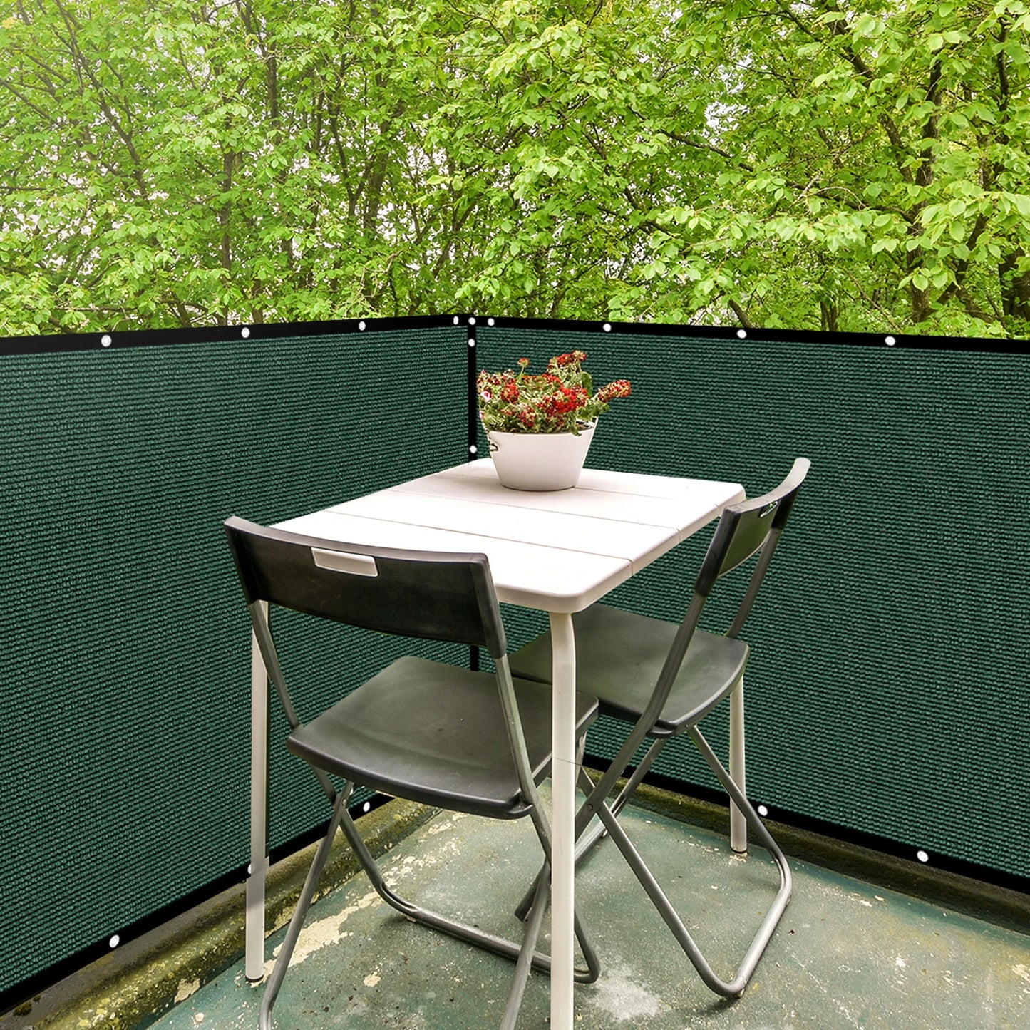 6 Foot x 50 Foot Green Outdoor Backyard Privacy Screen Wind Protection Fence