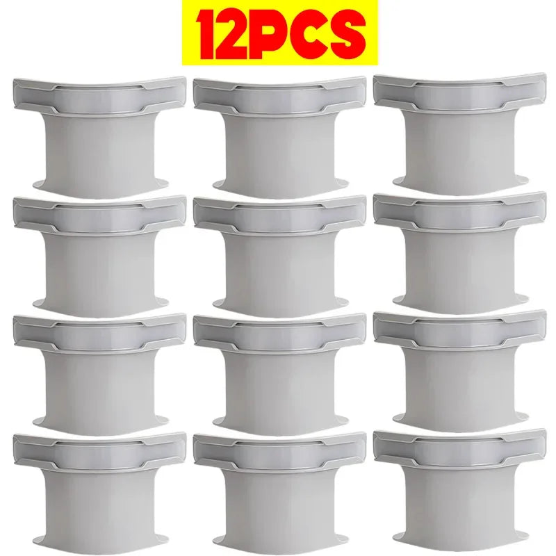 Bedsheet Corner Tightener Clips Set ABS White 14.5x12x8.5cm