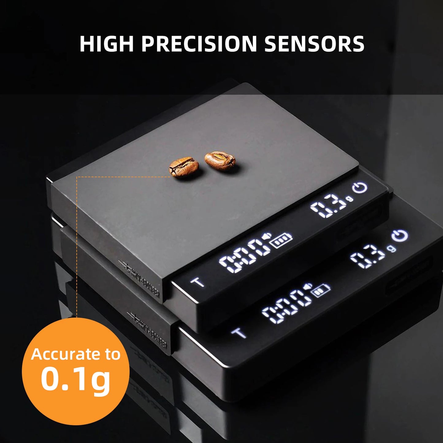 Digital Kitchen Coffee Scale High Precision Rechargeable