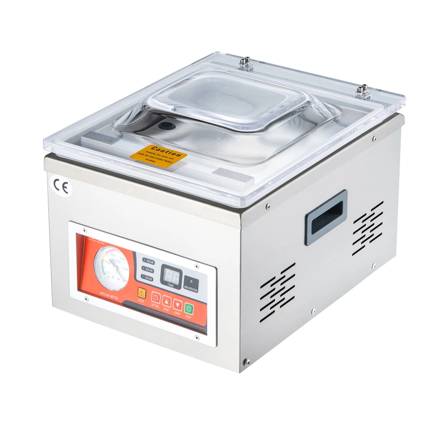 VEVOR DZ-260A Chamber Vacuum Sealer with 15.7 Inch Sealing Length for Home Wet Foods Meats and Marinades