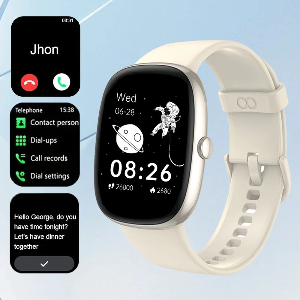 Smart Watches for Men Women Sleep Tracking 46mm 1.3oz Counter