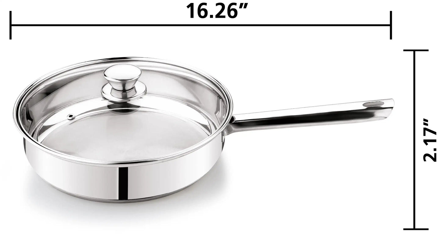 10-Piece Nonstick Stainless Steel Cookware Set for Home Chefs