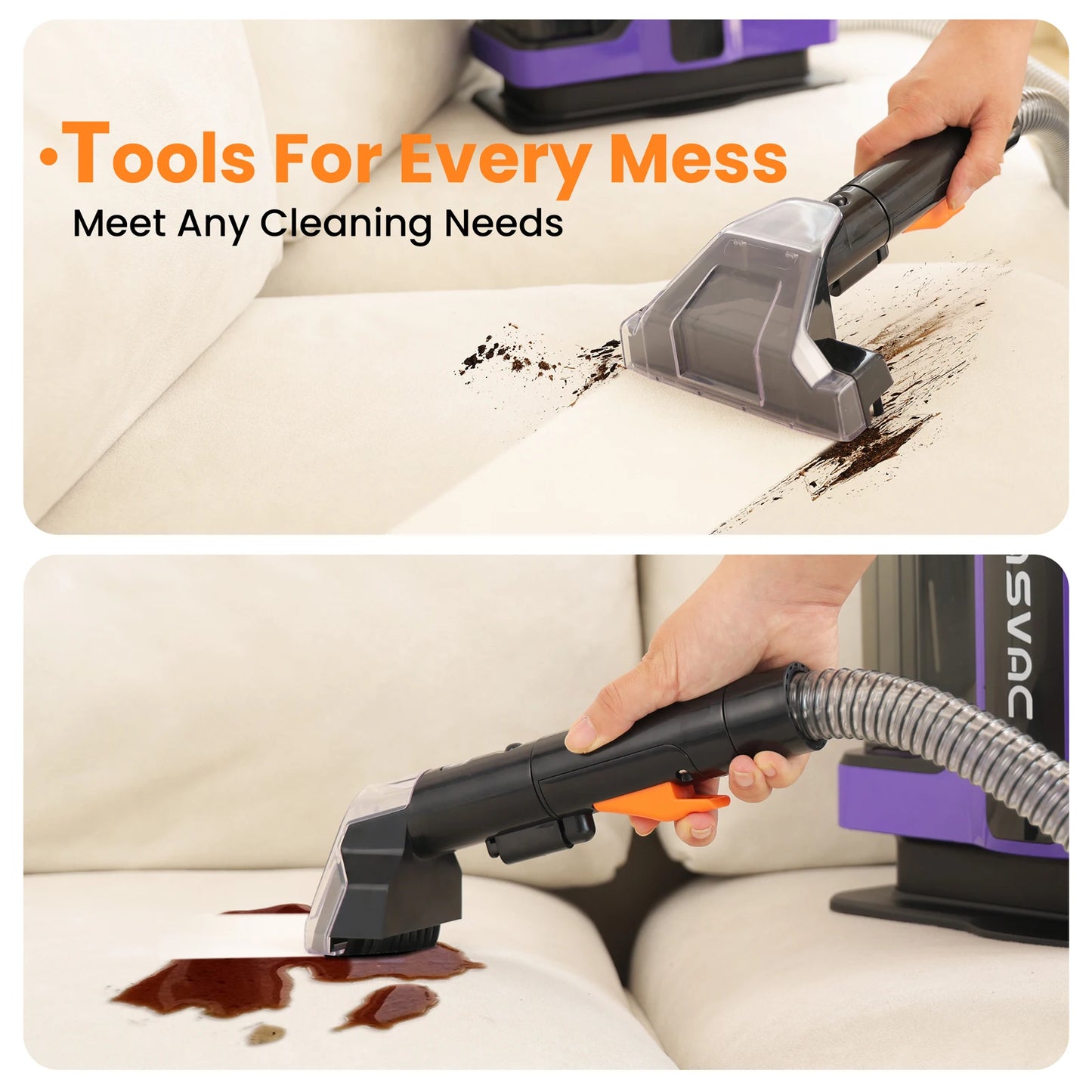 Portable Carpet & Upholstery Cleaner, Spot And Stain Deep Cleaner