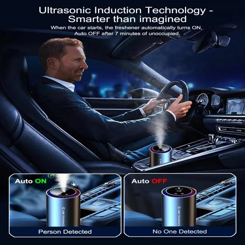Smart Air Freshener with Projector Light USB Rechargeable Diffuser