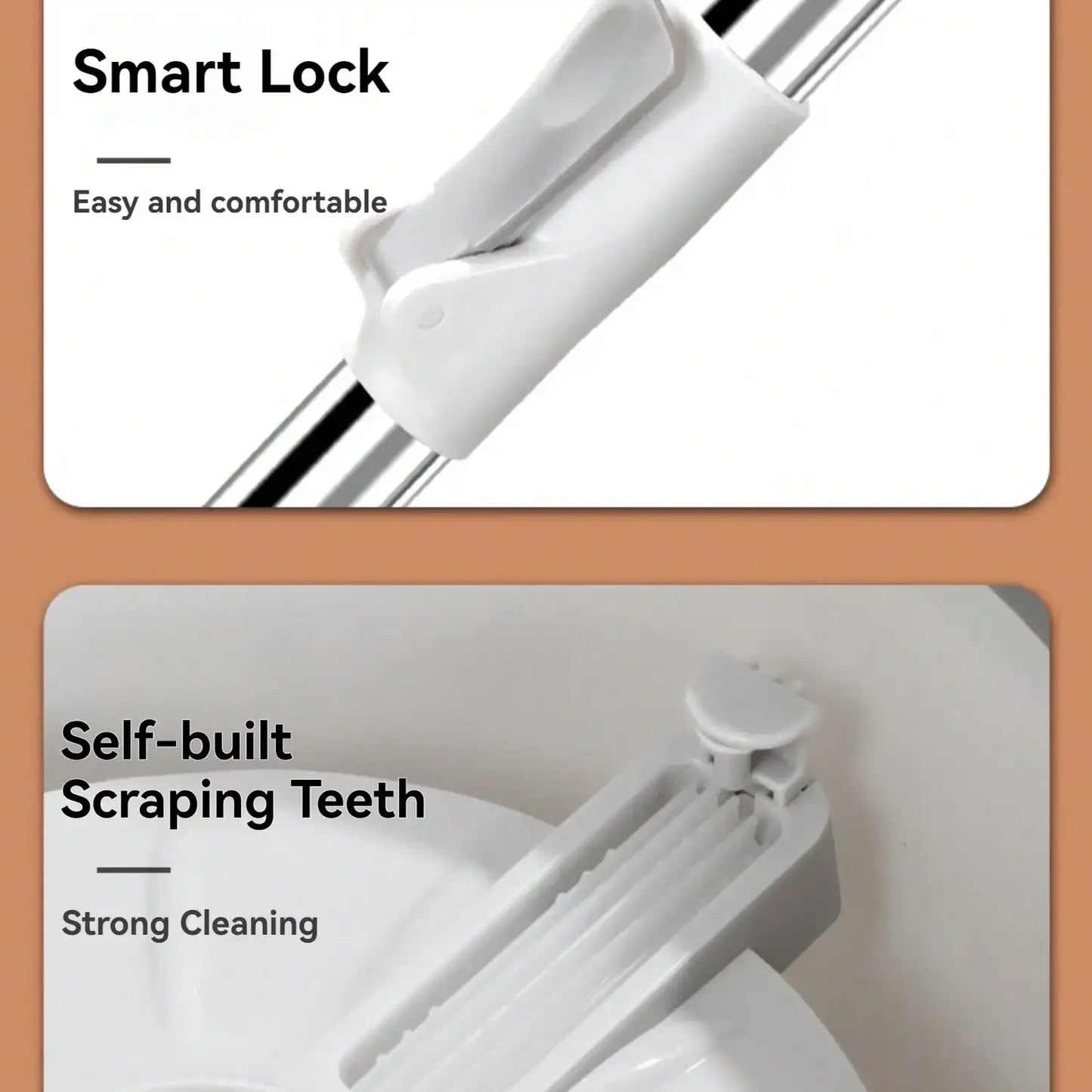Lazy Hands-free Washing Sewage Separation Mop Microfiber Set