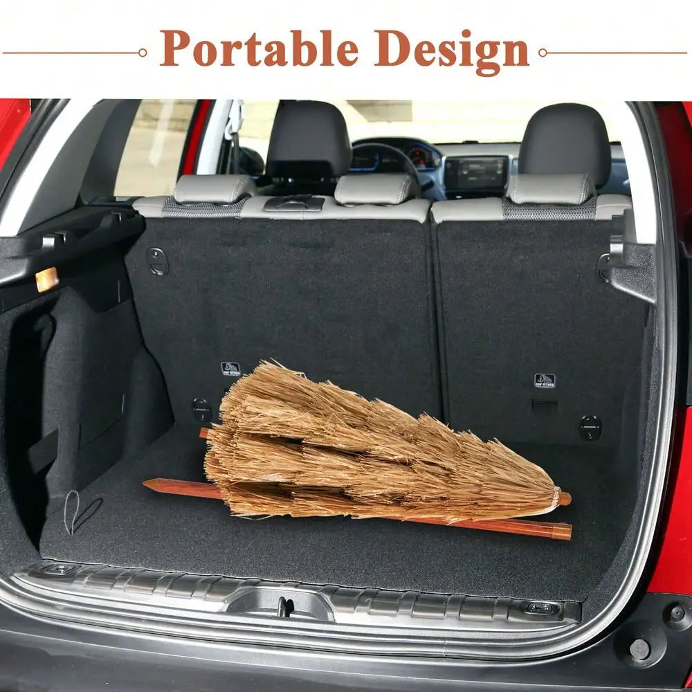 6.5 FT Thatched Beach Umbrella Tilt Tiki Hawaiian Portable