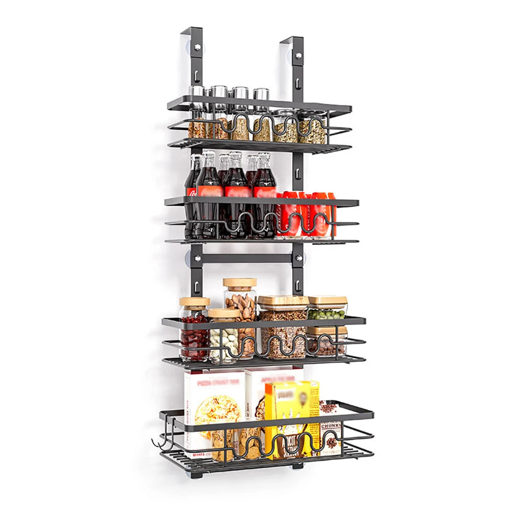 Over The Door Organizer, Wall Mounted Kitchen Bathroom Rack