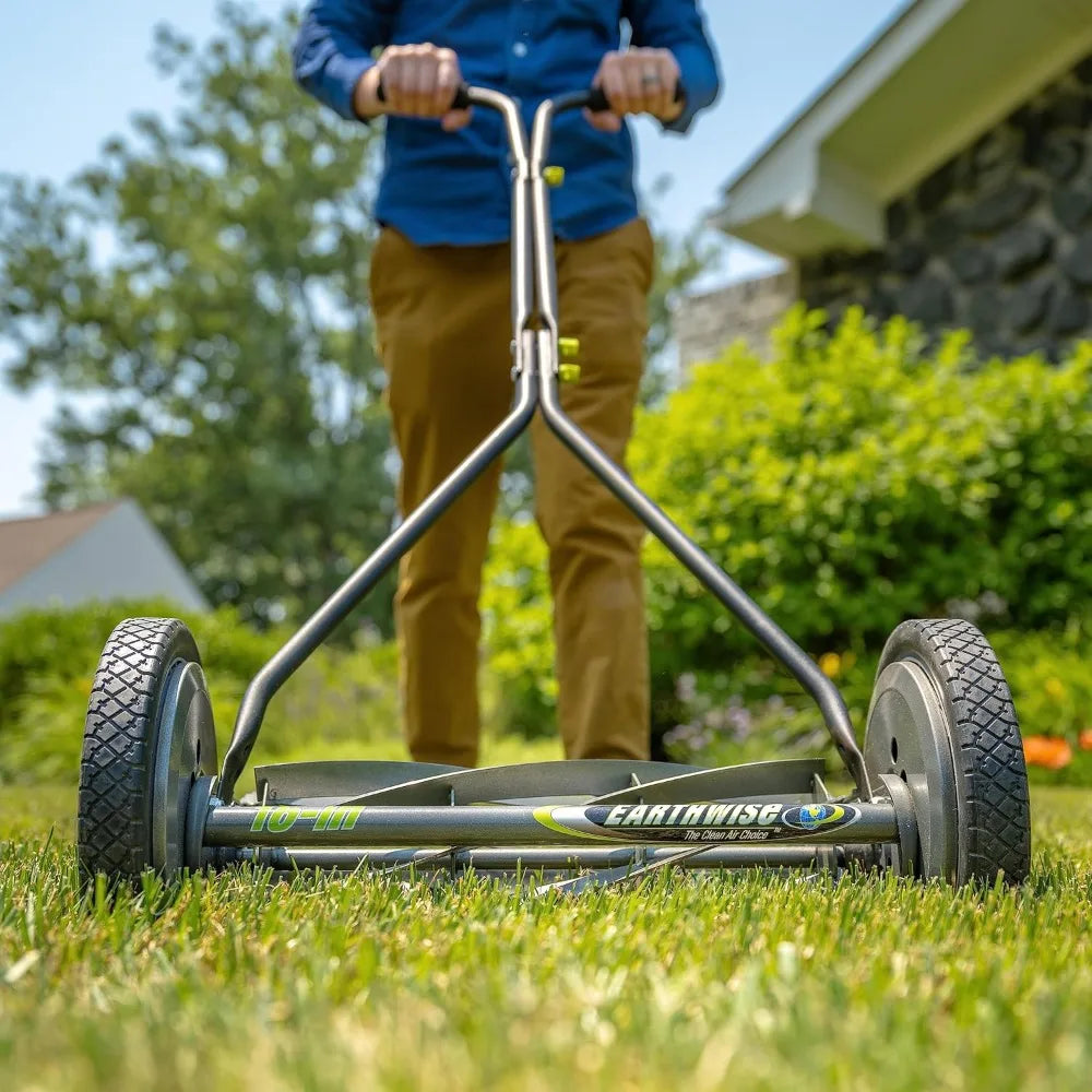 Earthwise 1715-16EW 16 Inch 7 Blade Push Reel Lawn Mower Grey