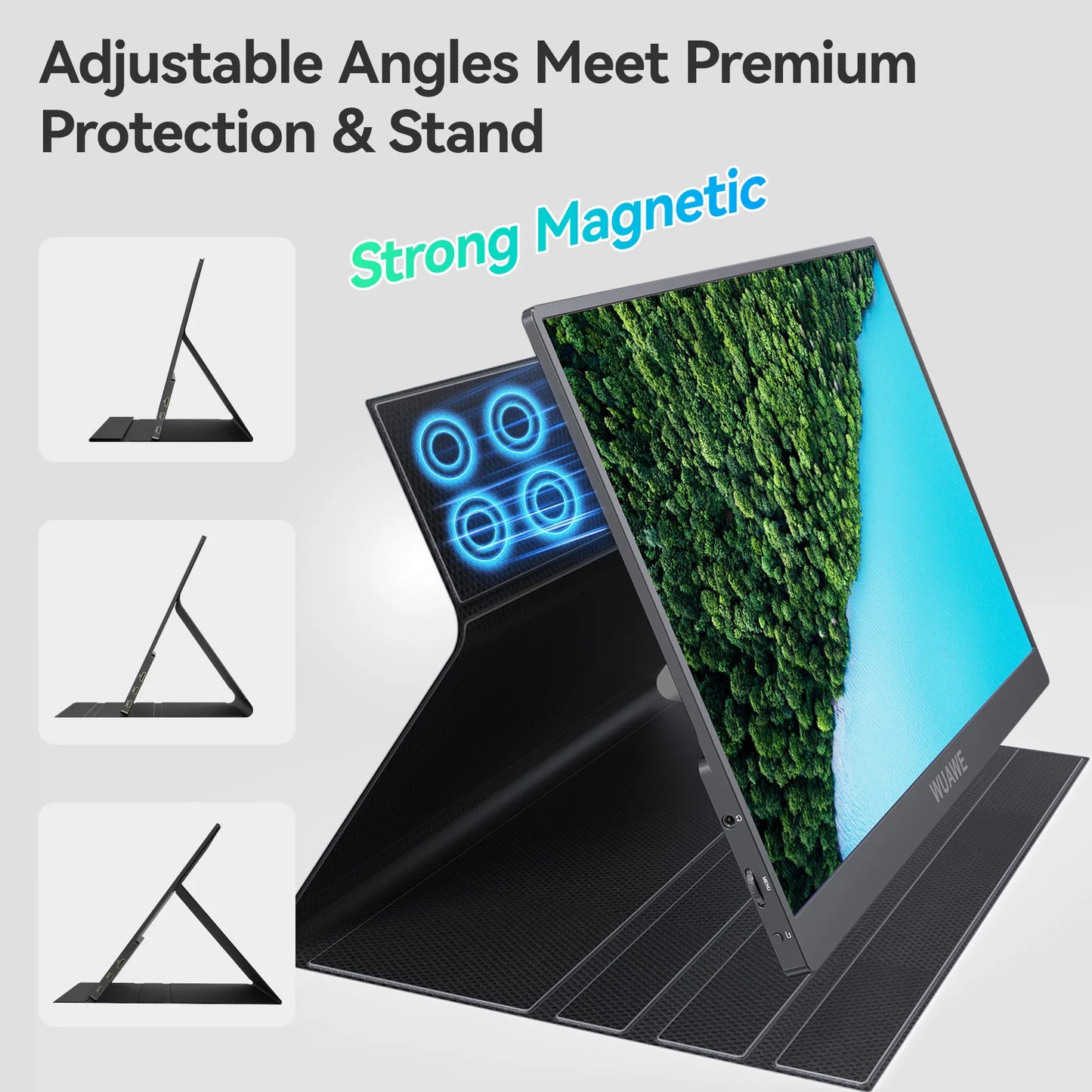 15.6" Portable Monitor, 1080P USB C HDMI Travel Screen