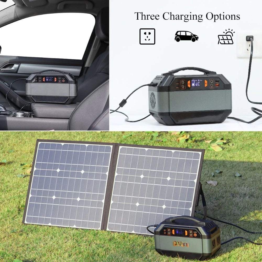 330W Portable Power Station With 2X 110V AC Outlets