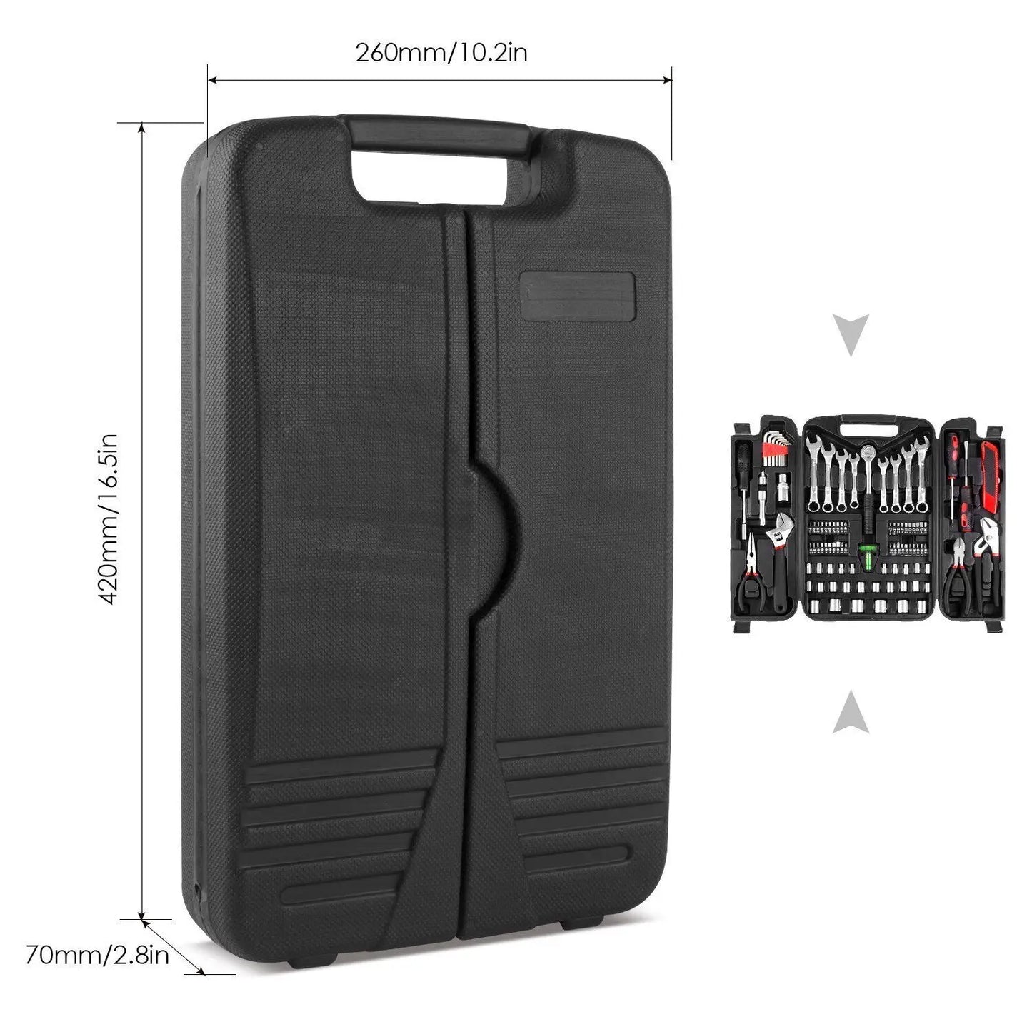 95PCS Mechanics Tool Set, General Purpose with Storage Case