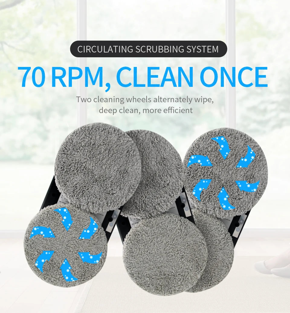 Ultra Thin Robot Vacuum Cleaner Window Cleaning Robot Electric Glass Limpiacristales Remote Control for Home