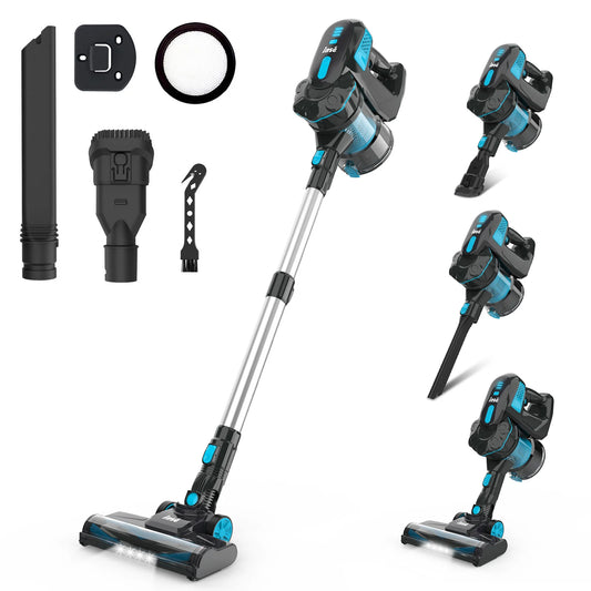 INSE Cordless Vacuum Cleaner, 20KPa Stick Vacuum 40min Runtime