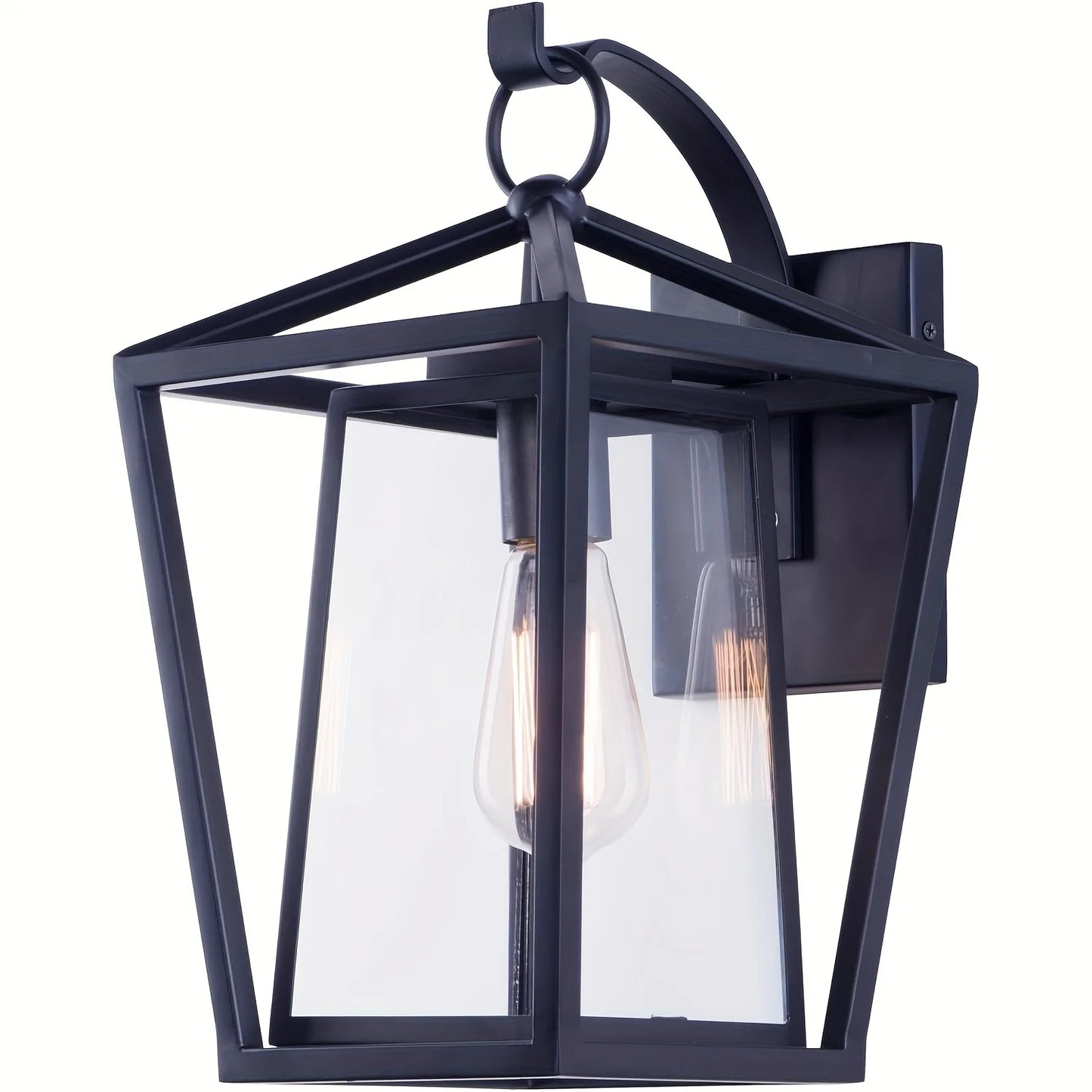 Outdoor Wall Light Fixtures, with E26 Sockets & Glass Shades