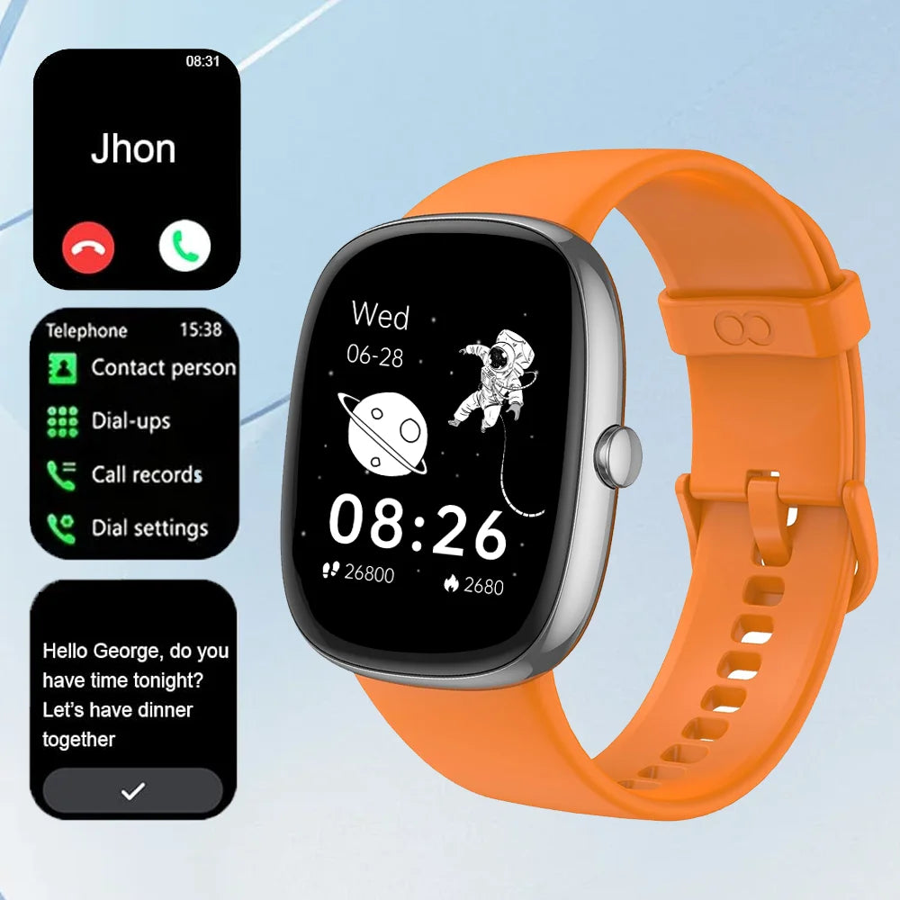 Smart Watches for Men Women Sleep Tracking 46mm 1.3oz Counter