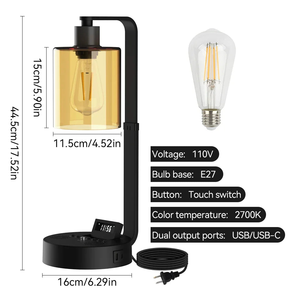 Dimmable LED Table Lamp Touch Night Light Rechargeable