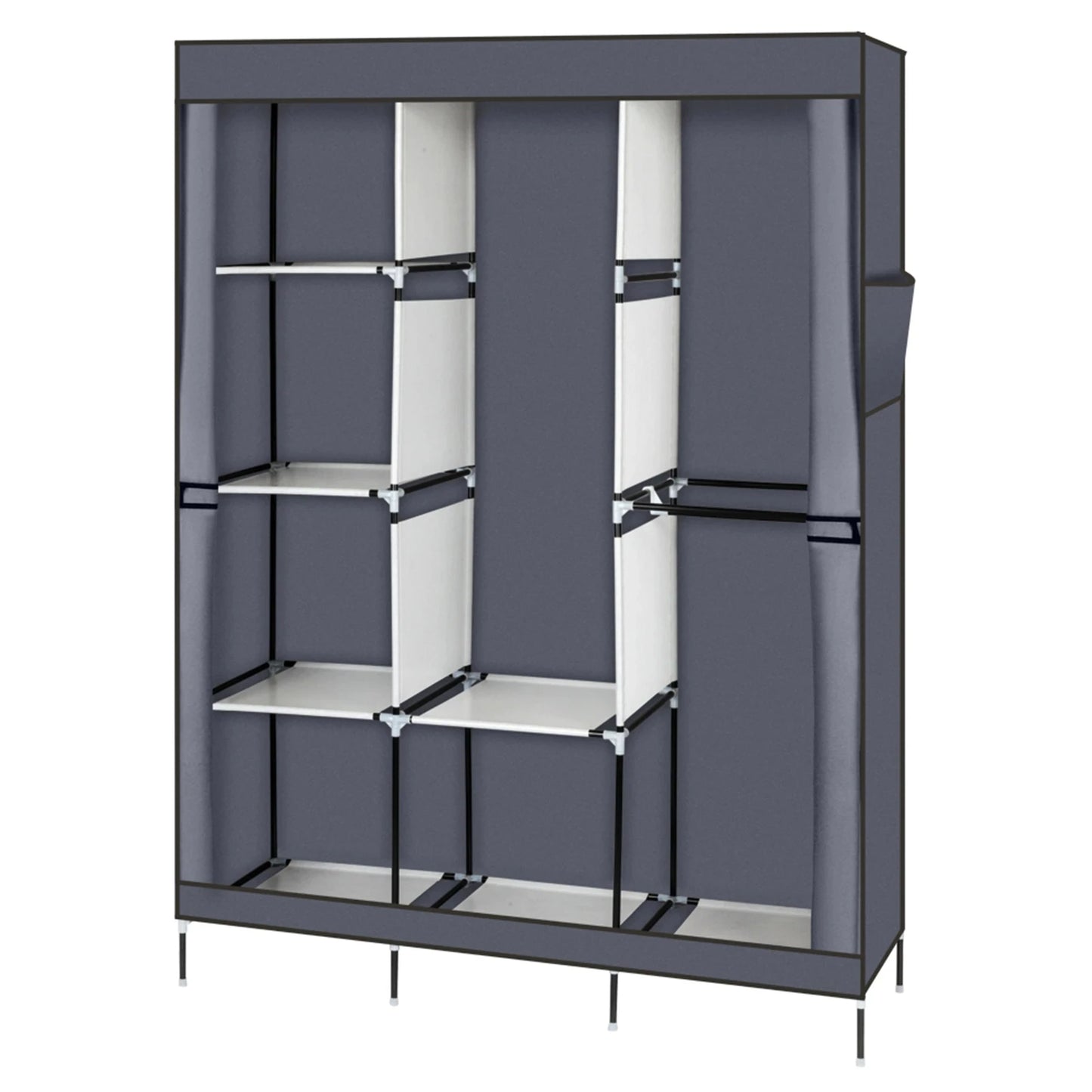 71 Inch Portable Wardrobe Clothes Rack Storage Organizer