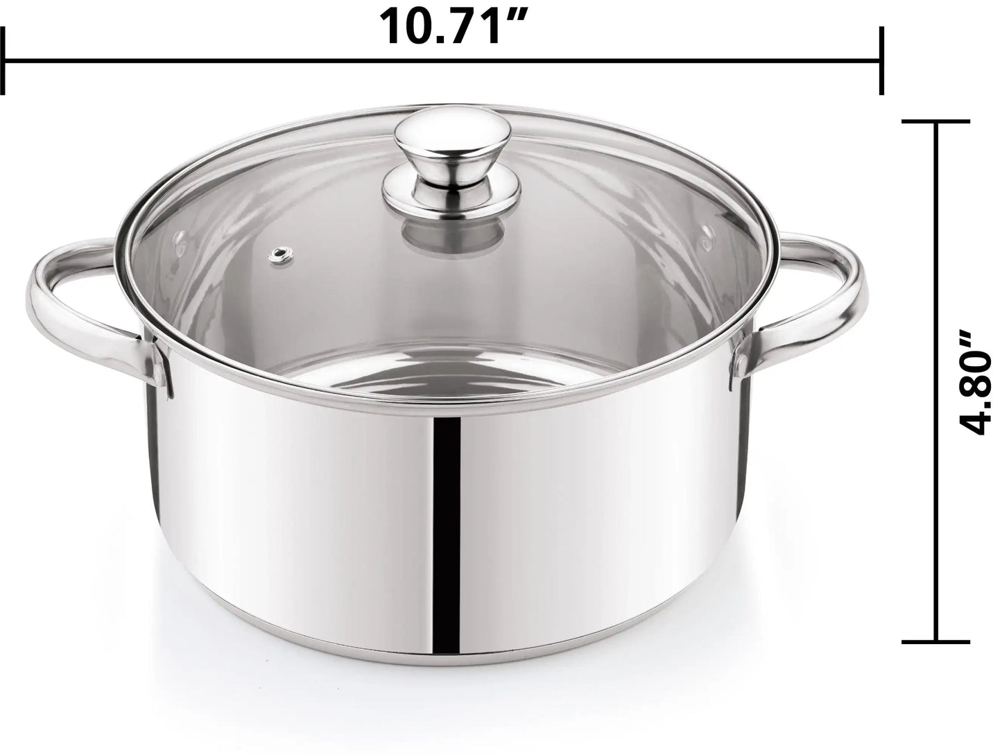 10-Piece Nonstick Stainless Steel Cookware Set for Home Chefs
