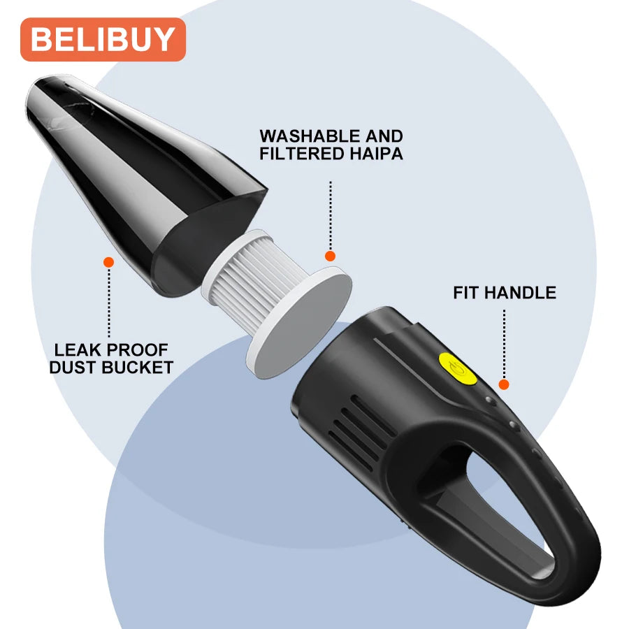 BELIBUY Car Vacuum Cleaner Multifunctional Household Machine