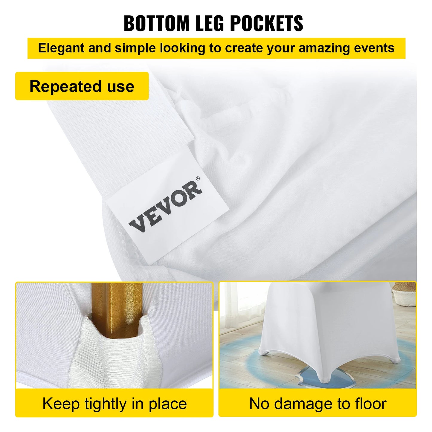 50 100Pcs Wedding Chair Stretch Slipcover for Restaurant Banquet Hotel Dining Party