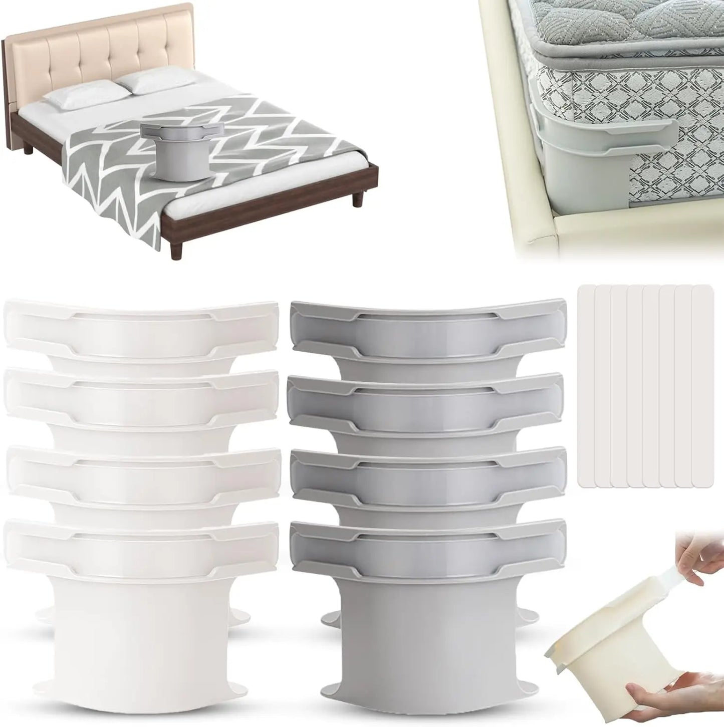 8 Pack Bed Lock Sheet Holders Fitted Sheet Clips Heavy Duty Mattress Size Compatible
