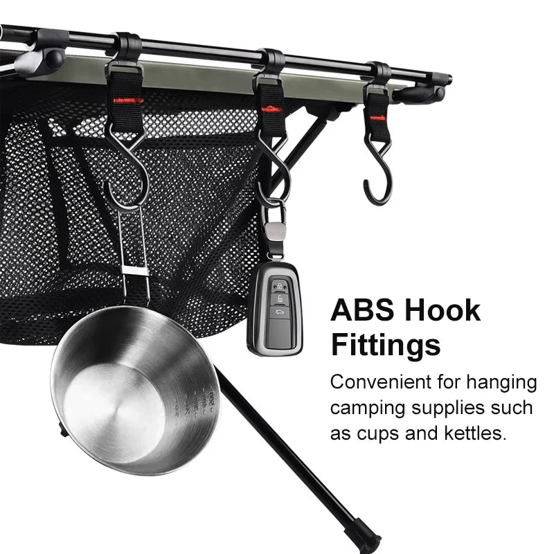 Lightweight Folding Aluminum Camping Table With Mesh Bag