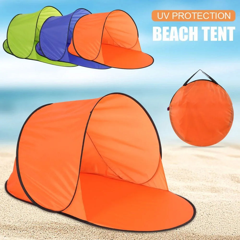 Outdoor Portable Pop Up Beach Tent Shade Sun Shelter UV Protection with UV Block Fabric