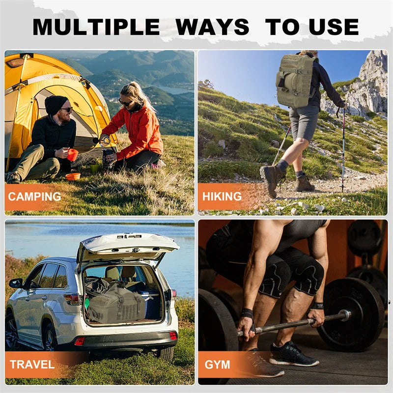 LQARMY Outdoor Mountaineering Duffel Bag 30L 50L 80L