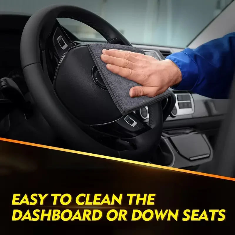 12 Pcs Thickened Microfiber Car Towels For Cleaning Drying Auto Detailing And Polishing 25x25cm Or 30x30cm