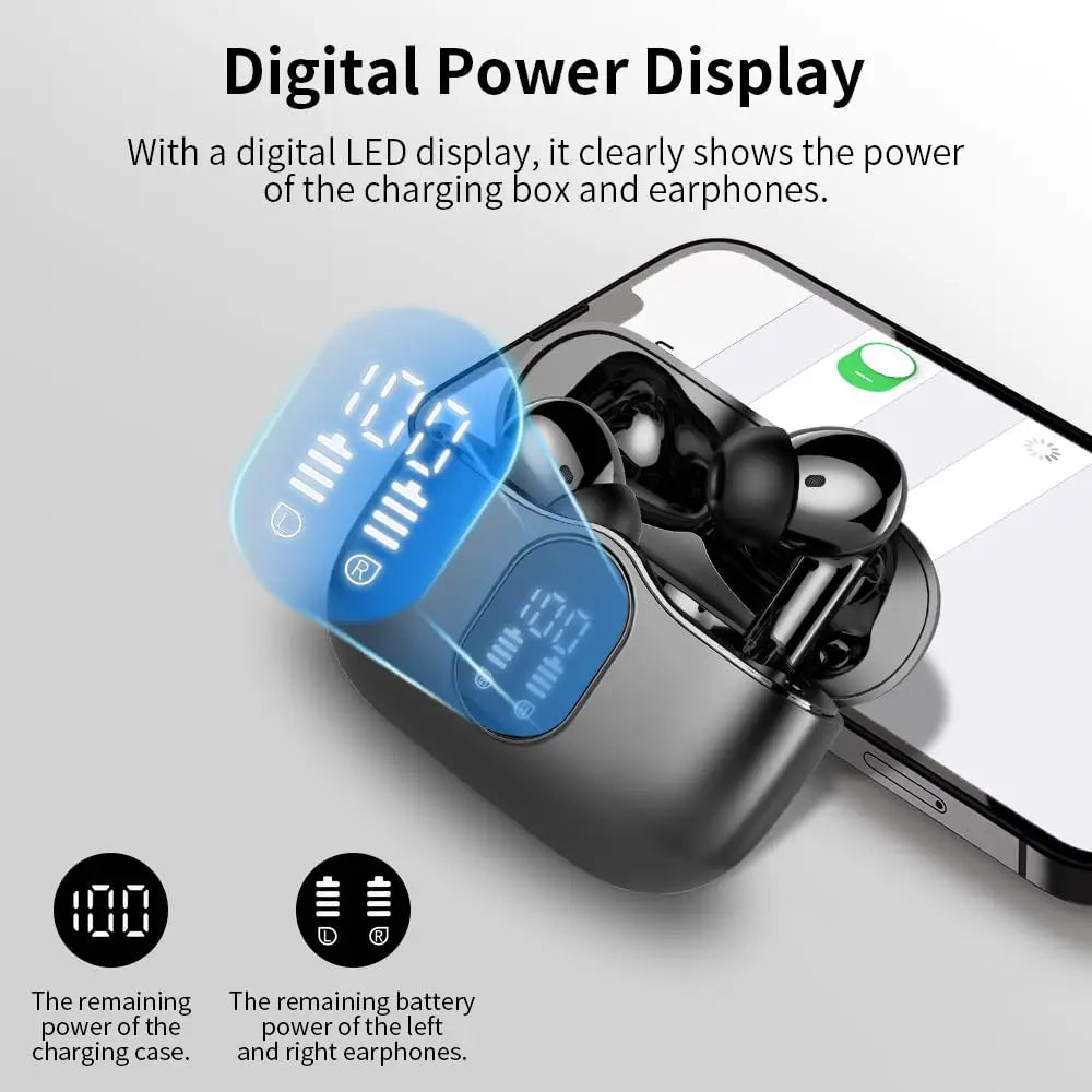 Wireless Earbuds with Bluetooth 5.3, 36 Hours Playtime