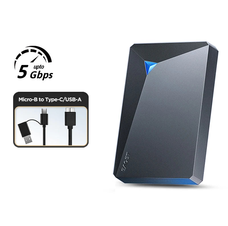 Portable External Hard Drive 1TB-5TB HDD for PC Mac
