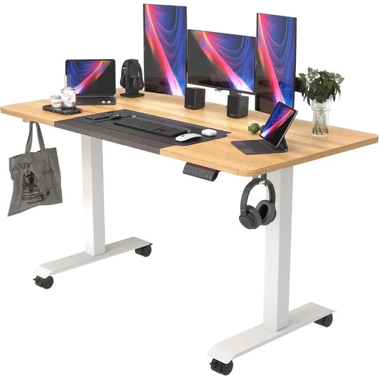 Electric Standing Desk 55 Inch Height Adjustable Ergonomic