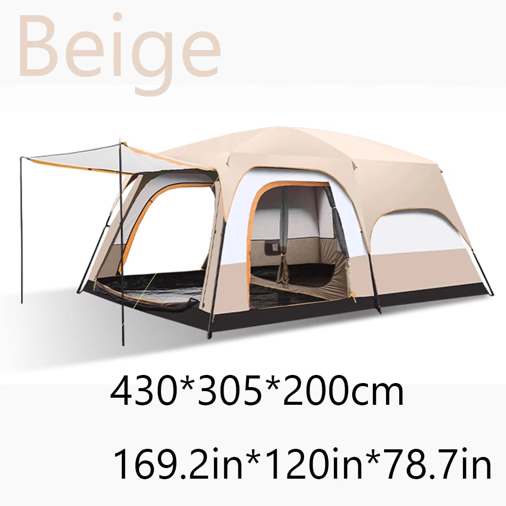 Upgraded 4 Season Camping Tent For Eight Plus Waterproof