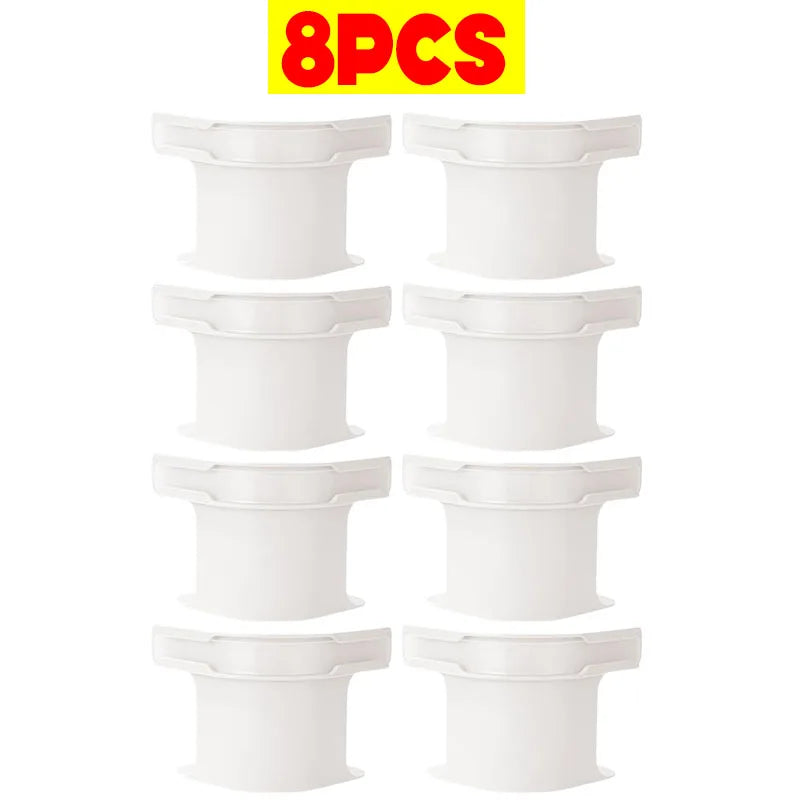 Bedsheet Corner Tightener Clips Set ABS White 14.5x12x8.5cm