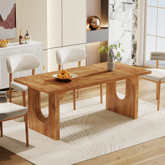 Tribesigns Modern Dining Table 71 Inch For 6 To 8 People