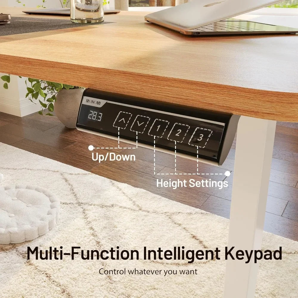 Electric Standing Desk 55 Inch Height Adjustable Ergonomic