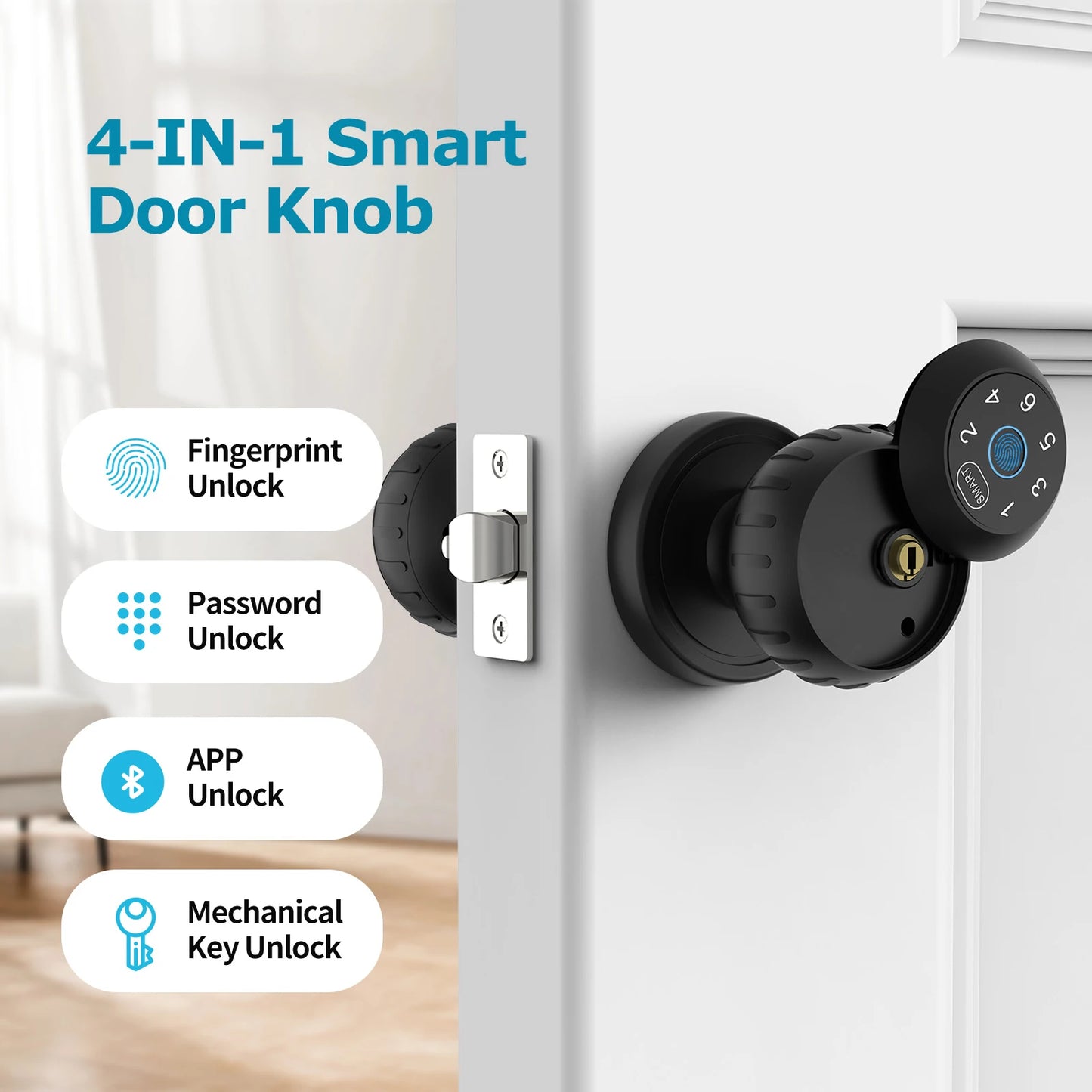 Smart Lock Fingerprint Door Lock App Remote Control System
