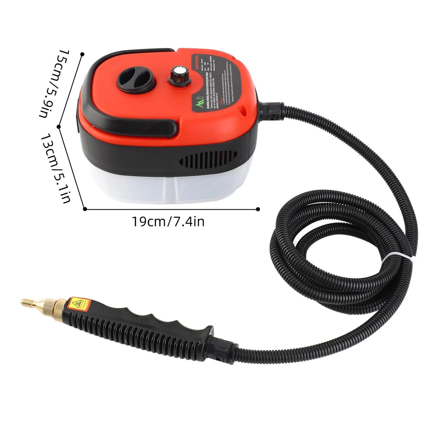 2500W Portable Handheld Steam Cleaner High Temperature Pressurized