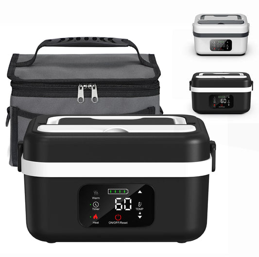 Wireless Insulated Lunch Box With 8000mAh Battery 60W 1L Stainless Steel