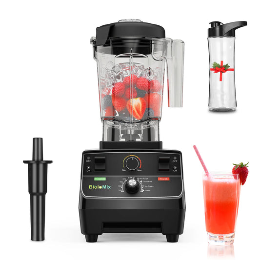 2200W Professional Smart Timer Blender with 2L Round Jar Mixer Juicer Food Processor and Ice Smoothies Crusher