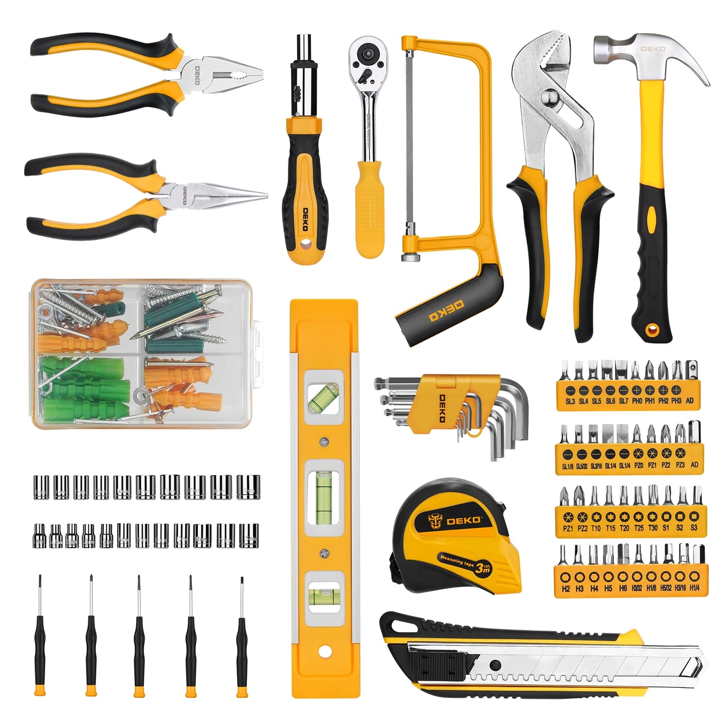 228Pcs Socket Wrench Combination Mixed Tool Storage Case