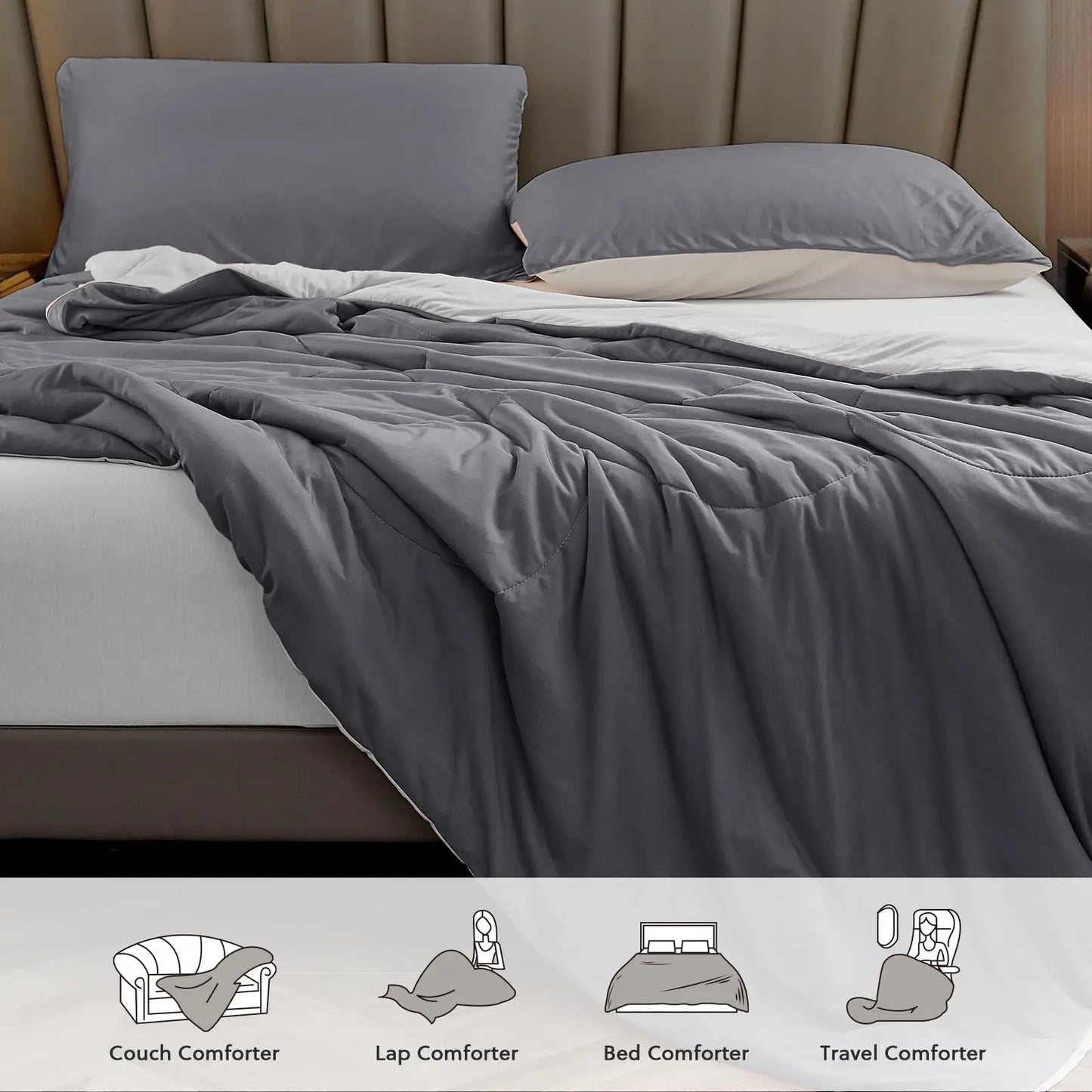 One Cool Comforter Double-Sided Cold Technology Fabric Cool Blanket for Night Sweats